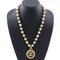 Lava Gold Plated & Fake Pearl Necklace from Chanel 2