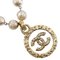 Lava Gold Plated & Fake Pearl Necklace from Chanel 1