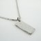 Trotter Plate Square Metal Silver, White & Pink Necklace by Christian Dior 2