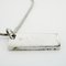 Trotter Plate Square Metal Silver, White & Pink Necklace by Christian Dior 10
