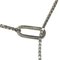 Venetian Silver Red Stainless Steel & Plated Chain Necklace by Christian Dior, Image 2