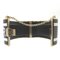 Leather Metal Black Gold Bangle by Christian Dior 5