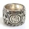 Silver 925 Garden Cat Head Ring in Malachite from Gucci 4