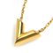 Essential V Metal Gold Necklace by Louis Vuitton, Image 2