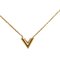 Essential V Gold Plated Necklace by Louis Vuitton 1
