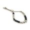 Black Monogram Metal Bead Bracelet in Silver by Louis Vuitton 1