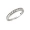Platin Ring Half Eternity mit Diamant von Tiffany & Co. 1