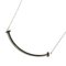 White Gold T Smile Small Necklace from Tiffany & Co. 1