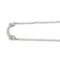 Tiffany & Co. K18wg Weißgold T Smile Halskette 62617799 Diamant 2.3g 40-45.5cm Damen 2