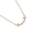 T Smile Necklace in Pink Gold & Diamond from Tiffany & Co., Image 1