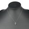 Small Cross Necklace in Platinum & Diamond from Tiffany & Co. 2