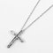 Small Cross Necklace in Platinum & Diamond from Tiffany & Co. 3