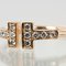 Vintage T-Wire Ring aus K18 Pg Roségold mit 12 P Diamanten von Tiffany & Co. 5