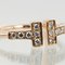 Vintage T-Wire Ring aus K18 Pg Roségold mit 12 P Diamanten von Tiffany & Co. 6
