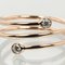 Hoop Three-Row Ring in K18 Pg Pink Gold with 2p Diamond from Tiffany & Co. 5