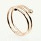 Hoop Three-Row Ring in K18 Pg Pink Gold with 2p Diamond from Tiffany & Co. 3