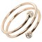 Hoop Three-Row Ring in K18 Pg Pink Gold with 2p Diamond from Tiffany & Co. 1