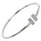 T-Wire Bracelet in White Gold with Diamond from Tiffany & Co. 1