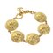 Goldfarbenes Coco Mark Armband von Chanel 1