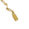 Halskette mit rundem Anhänger aus vergoldetem Gold von Yves Saint Laurent 10