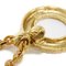 Halskette mit rundem Anhänger aus vergoldetem Gold von Yves Saint Laurent 7