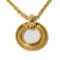 Necklace with Circle Pendant in Plated Gold from Yves Saint Laurent 5