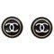 Orecchini a bottone neri di Chanel, set di 2, Immagine 1