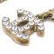 CC Chain Pendant Necklace with Rhinestone in Gold from Chanel 3