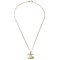 CC Chain Pendant Necklace with Rhinestone in Gold from Chanel 2