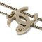CC Chain Pendant Halskette mit Strass in Gold von Chanel 3