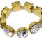 Collana con ciondolo a catena CC con strass in oro di Chanel, Immagine 3