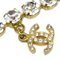Collana con ciondolo a catena CC con strass in oro di Chanel, Immagine 2