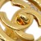 CC Turnlock Knopf-Ohrringe in Gold von Chanel, 2 . Set 2