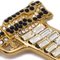 Broche de pistola con diamantes de imitación y perla artificial de Chanel, Imagen 2