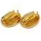 Oval Earrings in Gold from Chanel, Set of 2, Image 3