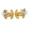 Piercing Earrings in Gold from Chanel, Set of 2 3