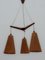 Teak and Jute Cord Pendant Cascade Lamp from Temde, 1960s, Image 7