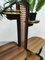 Vintage Wooden Wicker Plant Stand, 1950s 4