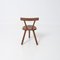 Brutalist Wooden Chair in the style of Jean Touret, 1970s, Image 9