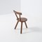 Brutalist Wooden Chair in the style of Jean Touret, 1970s 8