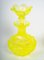 Bottle and Glasses in Yellow Cut Bohemian Crystal, Set of 3 2