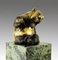 Sculpture En Bronze Doré à Patine Représentant un Panda, 20ème Siècle 3