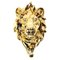 Porte-Serviettes En Bronze Doré Représentant Une Tête De Lion, XXe Siècle 1