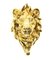 Servilletero de bronce dorado que representa la cabeza de un león, siglo XX, Imagen 2