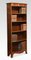 Tall Mahogany Inlaid Open Bookcase, 1890s 4