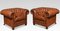 Leather Chesterfield Club Chairs, 1890s, Set of 2 1