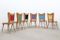 Chaises de Salon Mid-Century Multicolores par Carlo Ratti, 1950s, Set de 6 3