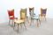 Mid-Century Multi-Colored Dining Chairs by Carlo Ratti, 1950s, Set of 6 2
