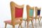 Mid-Century Multi-Colored Dining Chairs by Carlo Ratti, 1950s, Set of 6, Image 4