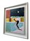 Dan Parry-Jones, Skater with Night Sky, Acrylic and Mixed Media on Board, 2024, Framed 4
